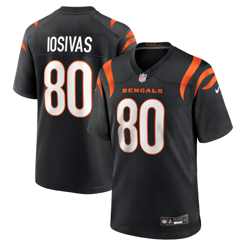 Cincinnati Bengals Andrei Iosivas Black Team Game Jersey