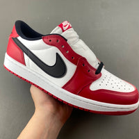 Low Top Sneakers, White Red Black Colorway, Lace Up Design, Casual Gift for Sneaker Fans