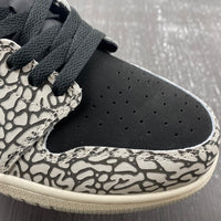 Low Top Sneakers, Black White Colorway, Cracked Pattern, Lace Up Design, Casual Gift for Sneaker Fans