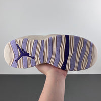 Low Top Sneakers, White Purple Colorway, Lace Up Design, Casual Gift for Sneaker Fans