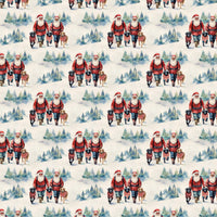 Festive Holiday Dog Gift Wrap Paper, Watercolor Santa with Dogs Wrapping Paper, Adorable Christmas Wrapping Paper, Dog Lover Xmas Gift Wrap