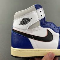 High Top Sneakers, Blue White Colorway, Lace Up Design, Casual Gift for Sneaker Fans