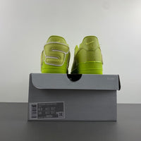 Low Top Sneakers, Neon Green Colorway, Reflective Detail, Lace Up Design, Casual Gift for Sneaker Fans