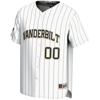 Vanderbilt Commodores NIL Pick-A-Player Lightweight Baseball Jersey - White