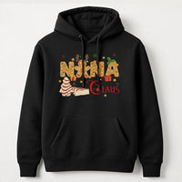 Gingerbread Man Holiday Hoodie, Nana Claus Christmas Hoodie, Adorable Grandma Cookie Graphic Hoodie, Matching Family Xmas Sweatshirt, Nana Present
