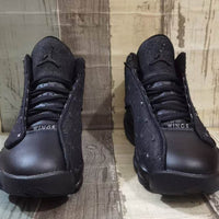 High Top Sneakers, Black Colorway, Strap Design, Casual Gift for Sneaker Fans