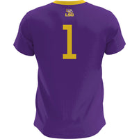 LSU Tigers Lightweight Soccer Fashion Jersey - Purple