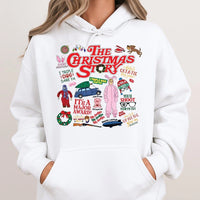 Retro Holiday Quote Hoodie, Christmas Movie Hoodie, Humorous Xmas Graphic Sweatshirt, Comfy Winter Movie Hooded Pullover, Holiday Film Fan Present
