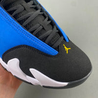 Low Top Sneakers, Blue Black Yellow Colorway, Lace Up Design, Casual Gift for Sneaker Fans