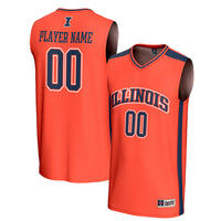 Illinois Fighting Illini NIL Pick-A-Player Lightweight Basketball Fashion Jersey - Orange