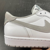 Low Top Sneakers, White Gray Colorway, Lace Up Design, Casual Gift for Sneaker Fans