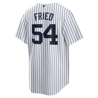 New York Yankees Max Fried White Home Replica Player Jersey