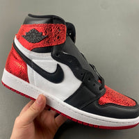 High Top Sneakers, Red Colorway, Lace Up Design, Casual Gift for Sneaker Fans