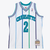Charlotte Hornets Larry Johnson 1992 Authentic Jersey - White