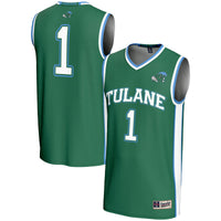 #1 Tulane Green Wave Lightweight Basketball Jersey - Green