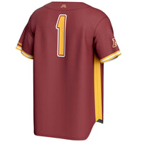 #1 Minnesota Golden Gophers Lightweight Baseball Jersey - Maroon