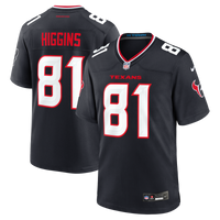 Houston Texans Jayden Higgins Navy Game Jersey