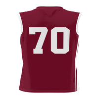 #70 Charleston Cougars Lightweight Basketball Jersey - Crimson