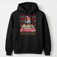 Adorable Otter Ugly Xmas Sweater Graphic Pullover, Steve the Otter Humorous Christmas Hoodie, Holiday Animal Hooded Sweatshirt, Xmas Present