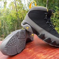Low Top Sneakers, Carbon Gray Yellow Colorway, Casual Gift for Sneaker Fans