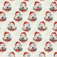 Adorable Holiday Gift Wrap, Polar Bear Christmas Wrapping Paper, Winter Animal Wrapping Paper, Kids Festive Gift Wrap Roll, Xmas Present Packaging