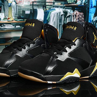 Sneakers, Black Gold Colorway, Lace Up Design, Casual Gift for Sneaker Fans
