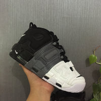 Basketball Shoes, White Black Gray Colorway, Gradient Colorway, Lettering Design, Lace Up Design, Casual Gift for Shoe Lovers