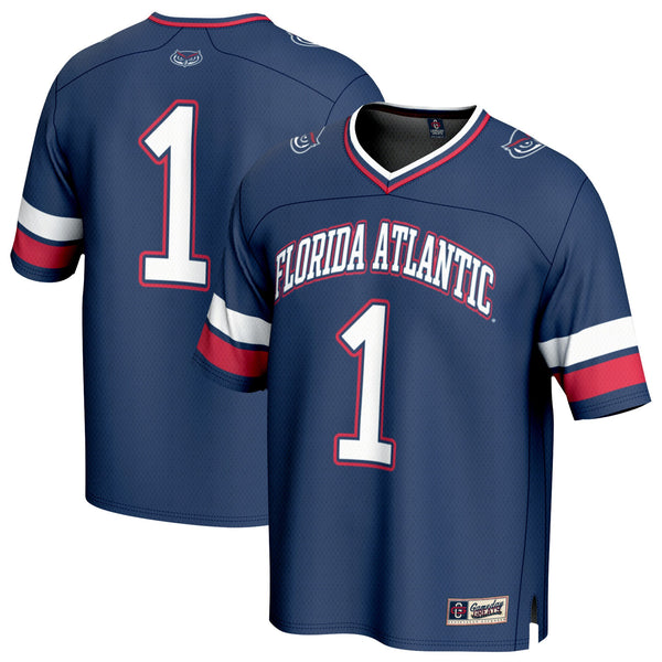 #1 Florida Atlantic Owls Lightweight Football Jersey - Navy