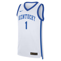 #1 Kentucky Wildcats Home Replica Jersey - White