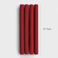 Classic Red Gift Wrap Roll, Solid Red Wrapping Paper, Festive Red Holiday Wrapping Paper, Christmas and Birthday Gift Wrap Roll
