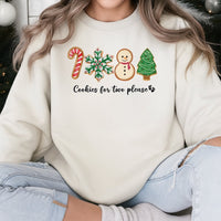 Gingerbread Baby Pregnancy Reveal Crewneck, Cookies for Two Please Christmas Sweatshirt, Festive Maternity Holiday Sweater Pullover