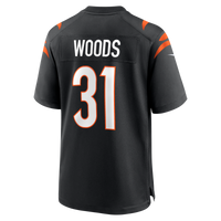 Cincinnati Bengals Ickey Woods Black Retired Player Game Jersey