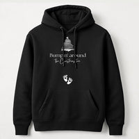 Adorable Holiday Pregnancy Reveal Hooded Sweatshirt, Bumpin' Around the Christmas Tree Hoodie, Mom to Be Baby Announcement Xmas Sweater