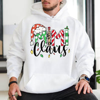Festive Holiday Grandma Hoodie, Mimi Claus Christmas Hoodie, Adorable Typography Xmas Hoodie, Winter Family Gathering Pullover, Nana Present