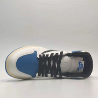 Sneakers, Cream Navy Colorway, Reverse Hook Design, Lace Up Design, Casual Gift for Sneaker Fans
