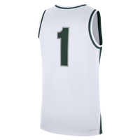 White Michigan State Spartans #1 Alternate Replica Basketball Jersey