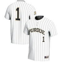 #1 Purdue Boilermakers Lightweight Softball Jersey - White