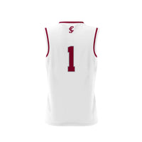 #1 Santa Clara Broncos Lightweight Collegiate Basketball Fashion Jersey - White