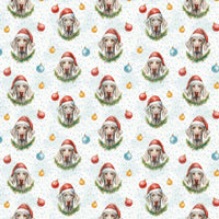 Watercolor Dog Holiday Gift Wrap, Weimaraner Christmas Wrapping Paper, Festive Canine Present Paper, Adorable Pet Breed Winter Wrapping Paper