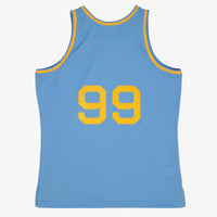 Los Angeles Lakers George Mikan 1948 Dark Authentic Jersey - Columbia Blue