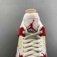 Low Top Sneakers, White Black Red Colorway, Lace Up Design, Casual Gift for Sneaker Fans