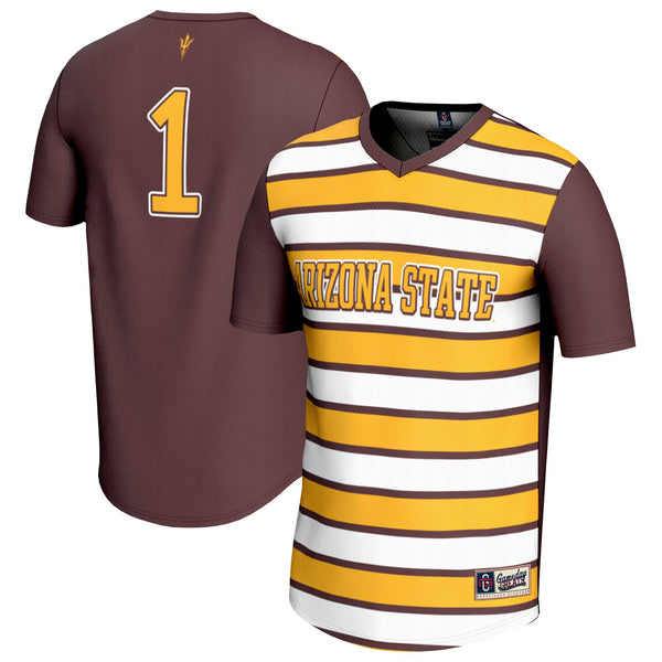 #1 Arizona State Sun Devils Lightweight Soccer Fashion Jersey - Maroon