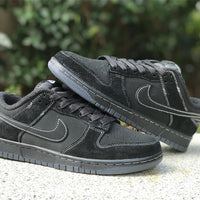 Low Top Sneakers, Black Colorway, Lace Up Design, Casual Gift for Sneaker Fans
