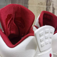 Mid Top Sneakers, Red Colorway, Lace Up Design, Casual Gift for Sneaker Fans