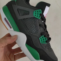 Sneakers, Black Green Colorway, Lace Up Design, Casual Gift for Sneaker Fans