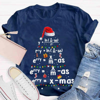Humorous Science Math Holiday Shirt, Geometry Math Teacher Christmas T-Shirt, Pi Tree Graphic Tee, STEM Educator Xmas Season Present