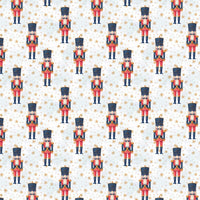 Holiday Season Festive Wrapping Paper, Nutcracker Christmas Gift Wrap Paper, Winter Wonderland Present Paper Roll for Xmas Presents