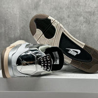 Mid Top Sneakers, White Black Colorway, Lace Up Design, Casual Gift for Sneaker Fans