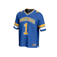 #1 Pitt Panthers Lightweight Collegiate Football Fashion Jersey - Royal