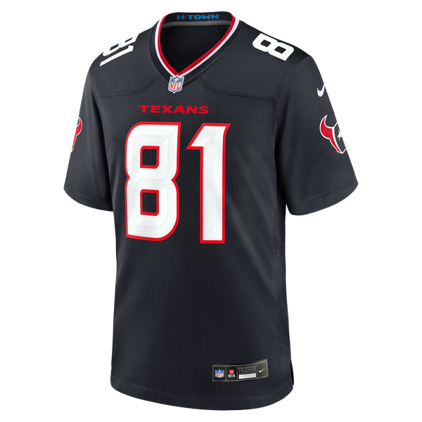 Houston Texans Jayden Higgins Navy Game Jersey